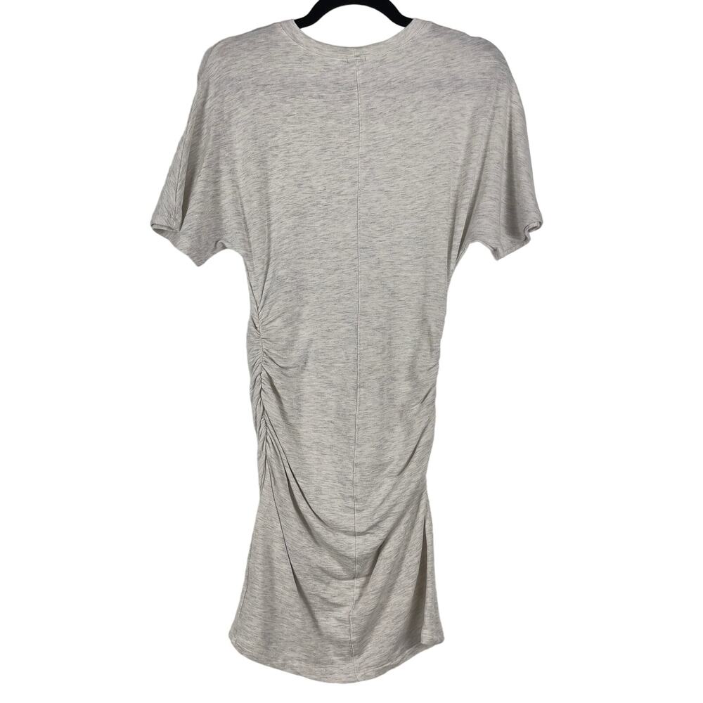 Monrow Shirred Waist Mini Dress‎ Ash Gray Small - Picture 5 of 11